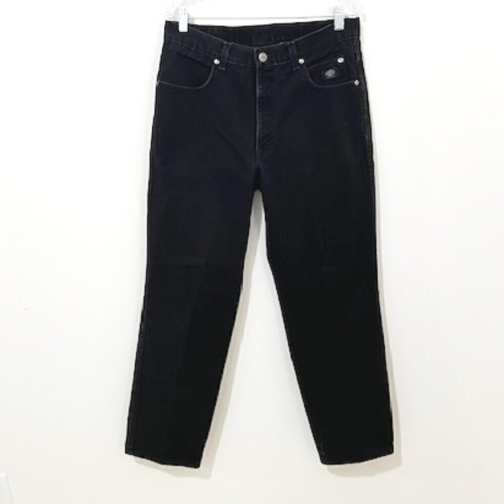 Vintage Harley Davidson Black Jeans Traditional Fit Y2K Biker Men's 34/30